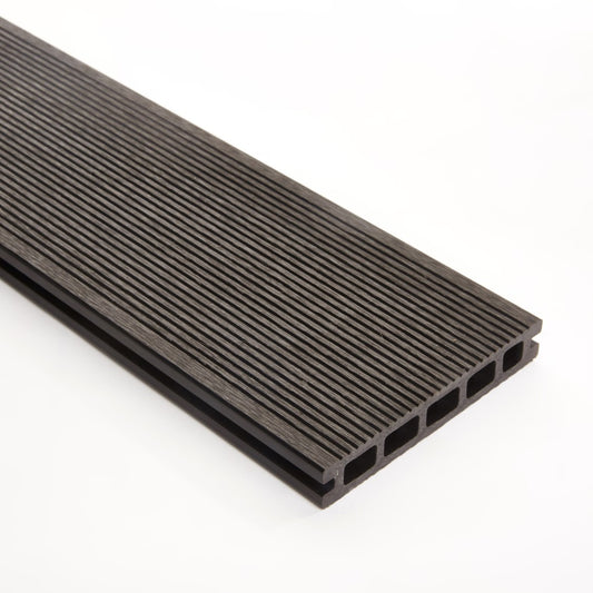 Triton Composite Decking Board – Black | Affordable Uncapped WPC Deckin