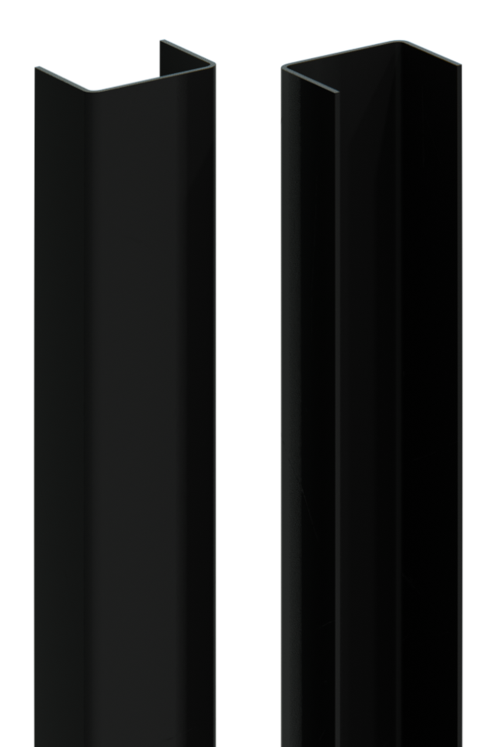 DuraPost® URBAN® Rails for Slatted Composite Panel (Pack of 2) — Matching Colours