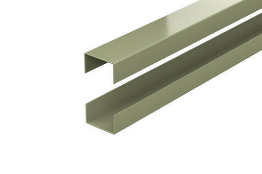 DuraPost® URBAN® Rails for Slatted Composite Panel (Pack of 2) — Matching Colours
