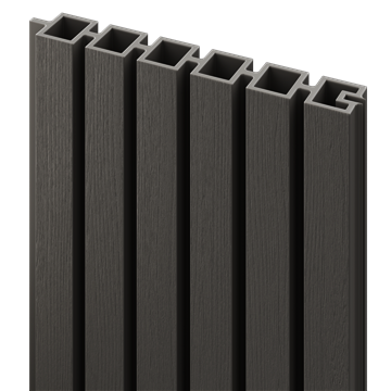 DuraPost® URBAN® 6ft Slatted Composite Boards (Pack of 2) — Charcoal
