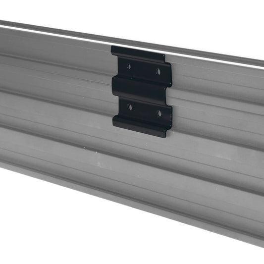 A207 Brace Plate Bracket securely installed on timber decking joists for structural reinforcement