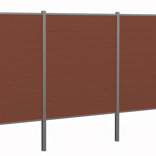Capstone Composite Fencing Kits | Chestnut Colour | Durable, Stylish & Eco-Friendly