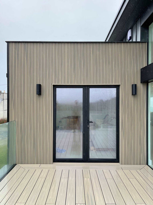 Ecoscape Vertical Slatted Cladding Silver Birch