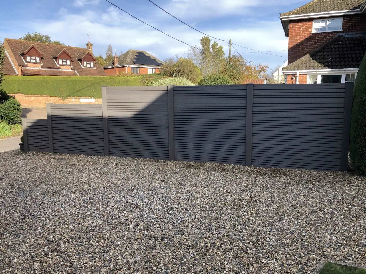 Ecoscape Graphite Composite Fence