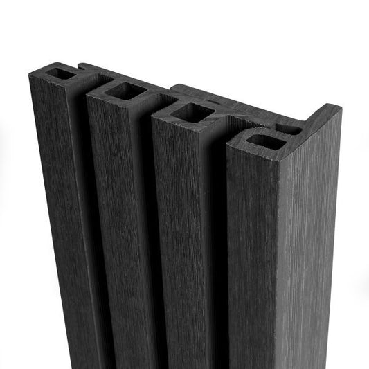 Ecoscape Slatted Cladding End Trim Midnight