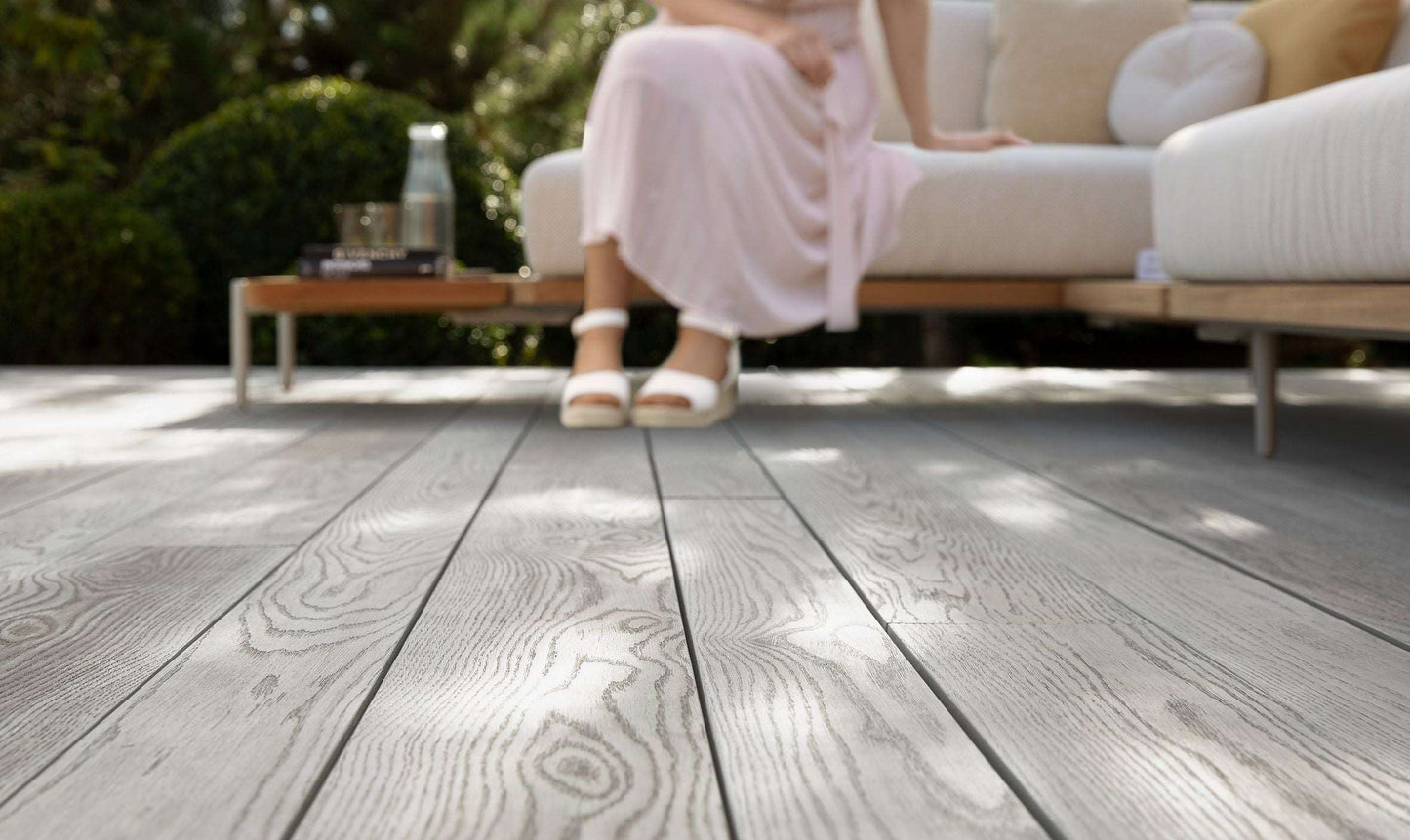 Millboard Enhanced Grain Smoked Oak Decking 3600mm x 176mm x 32mm - Composite Decking Company