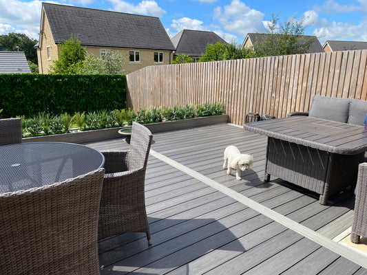 Transform your outdoor space with our essentials composite decking and artificial plants 2