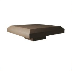 Ecoscape Clarity Post Cap Walnut Brown