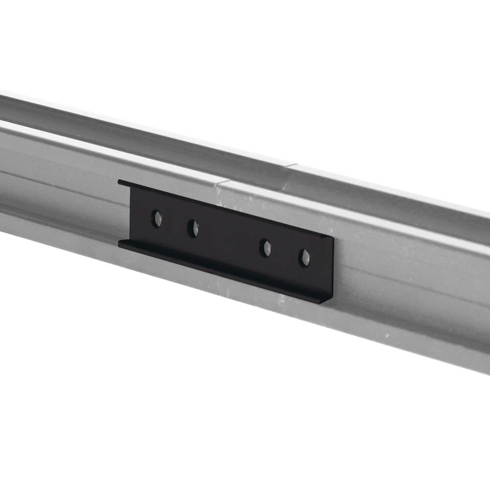 A202 bracket securing two QwickBuild joists end-to-end, illustrating seamless alignment, effective load transfer, and best-practice installation technique.