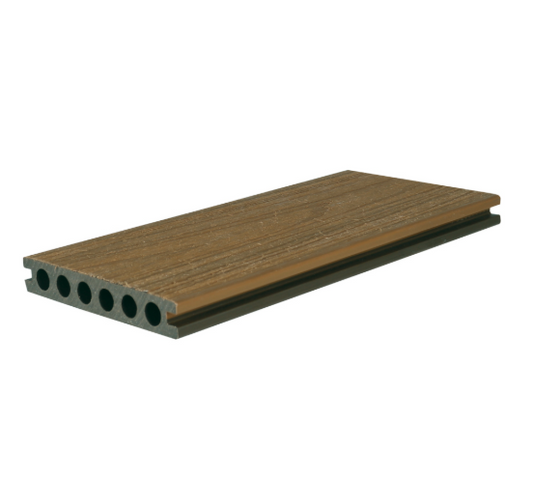 Capstone Composite Decking | 2 Colour Deck Board - Teak/Walnut | Durable & Stylish