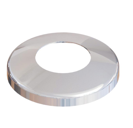 Glass Spigot Base Fix Round Model 12 - 15mm Glass Duplex 2205 Stainless Steel