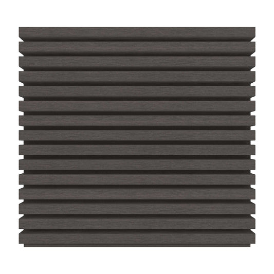 Dark Silver Grey - Slatted Composite Cladding Panels - Composite Decking Company