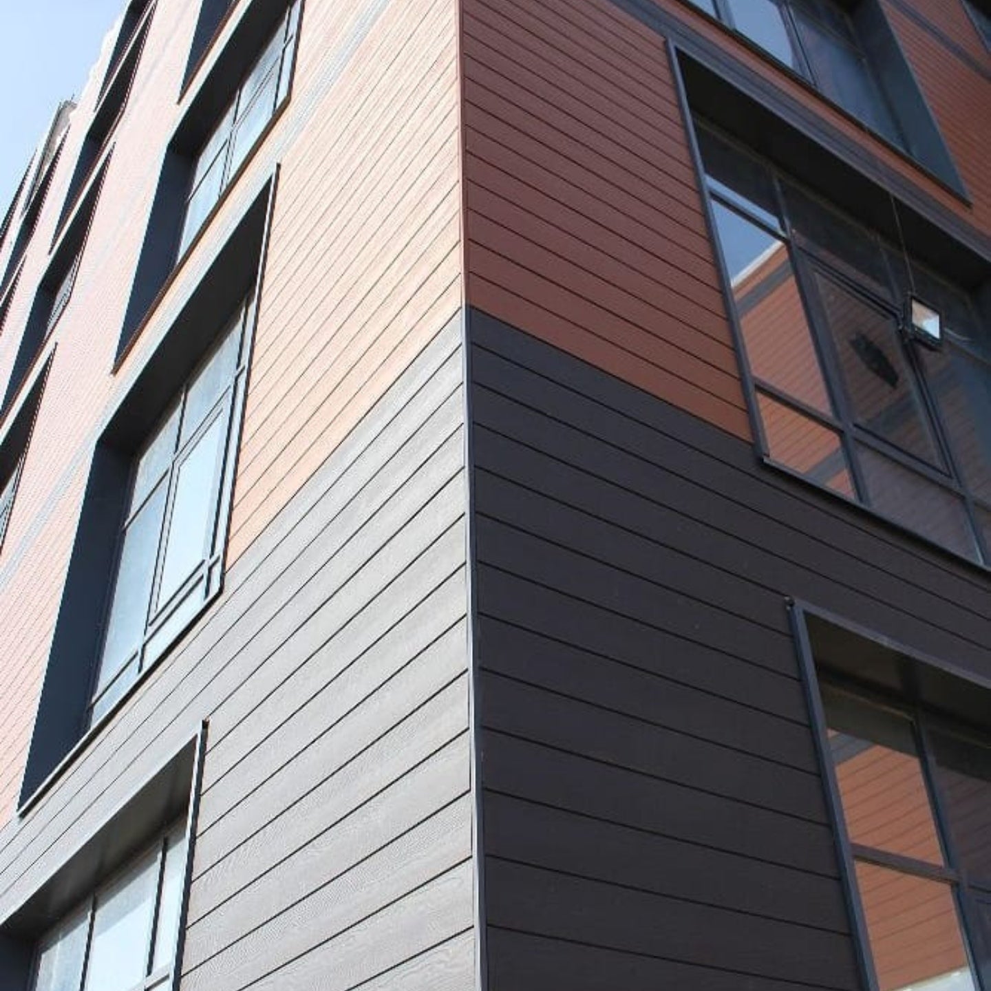 Triton Teak  - Composite Shiplap Cladding - Board Width: 174mm (150mm coverage) x 3.6m