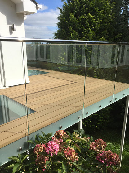 Triton Composite Decking Board – Teak | Affordable Uncapped WPC Deckin