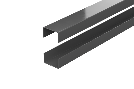 DuraPost® URBAN® Rails for Slatted Composite Panel (Pack of 2) — Matching Colours