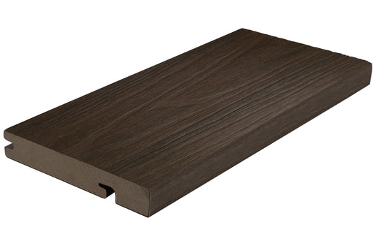 Ultrashield Naturale Capped Bullnose Composite Decking Board - Walnut 3600mm x 138mm x 23mm