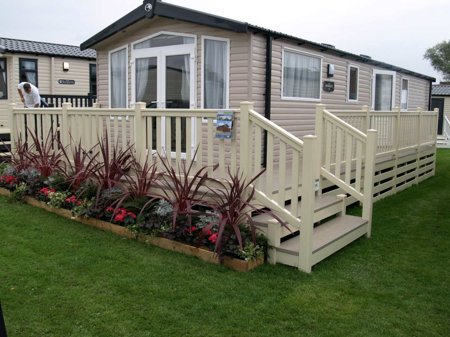 Beige PVC Balustrade Rail