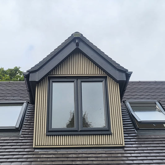 Composite Slatted Cladding Silver Birch 48