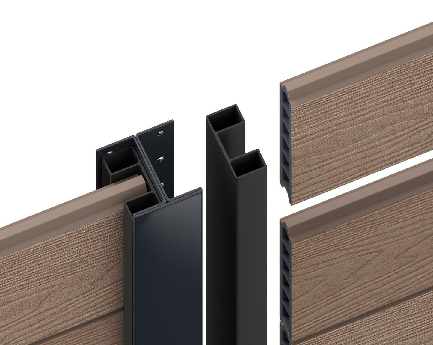 DuraPost VISTA® Composite Board (Pack of 4) – TEAK | 1820×150×20mm