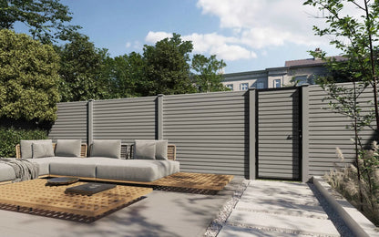 Ecoscape Graphite Composite Fence