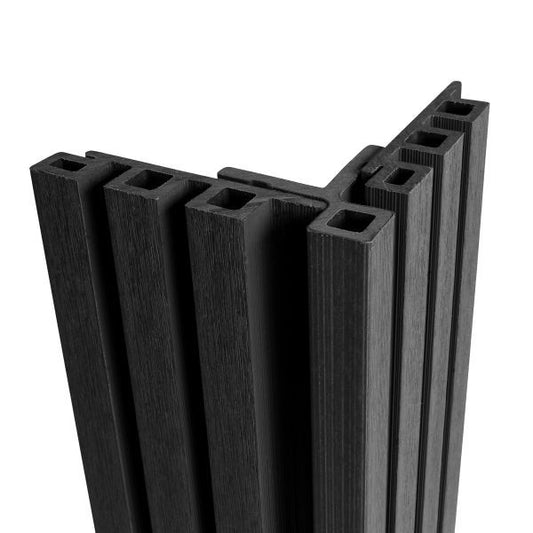 Middnight Slatted Clad Corner Trim - Composite Decking Company