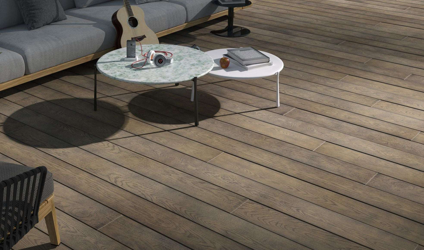 Millboard Enhanced Grain Antique Oak Decking 3600mm x 176mm x 32mm - Composite Decking Company