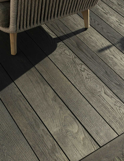 Millboard Enhanced Grain Burnt Cedar Decking 3600mm x 176mm x 32mm - Composite Decking Company