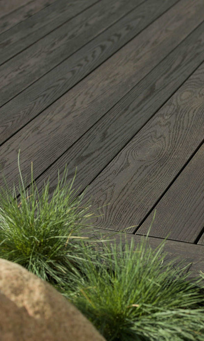 Millboard Enhanced Grain Burnt Cedar Decking 3600mm x 176mm x 32mm - Composite Decking Company