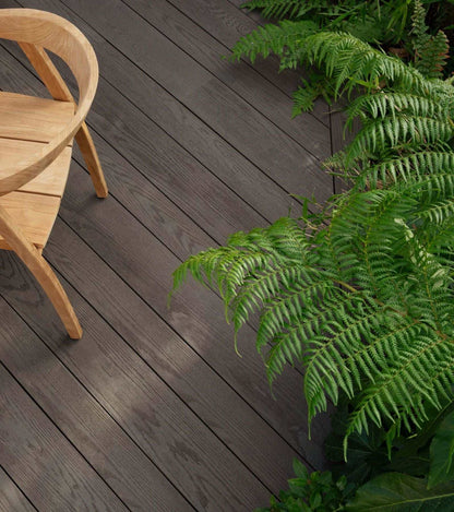 Millboard Enhanced Grain Ebony Grey Decking 3600mm x 176mm x 32mm *NEW* - Composite Decking Company