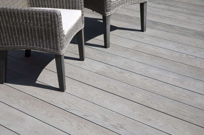 Millboard Enhanced Grain Smoked Oak Decking 3600mm x 176mm x 32mm - Composite Decking Company