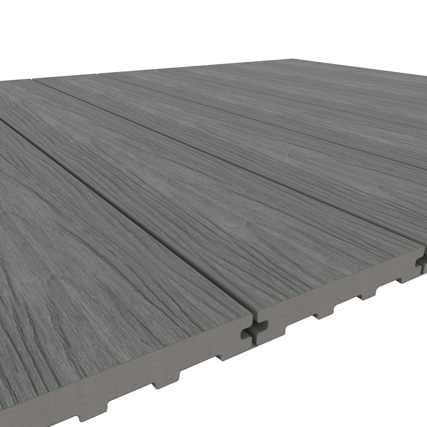 Ultrashield Naturale Solid Composite Decking Board Light Grey