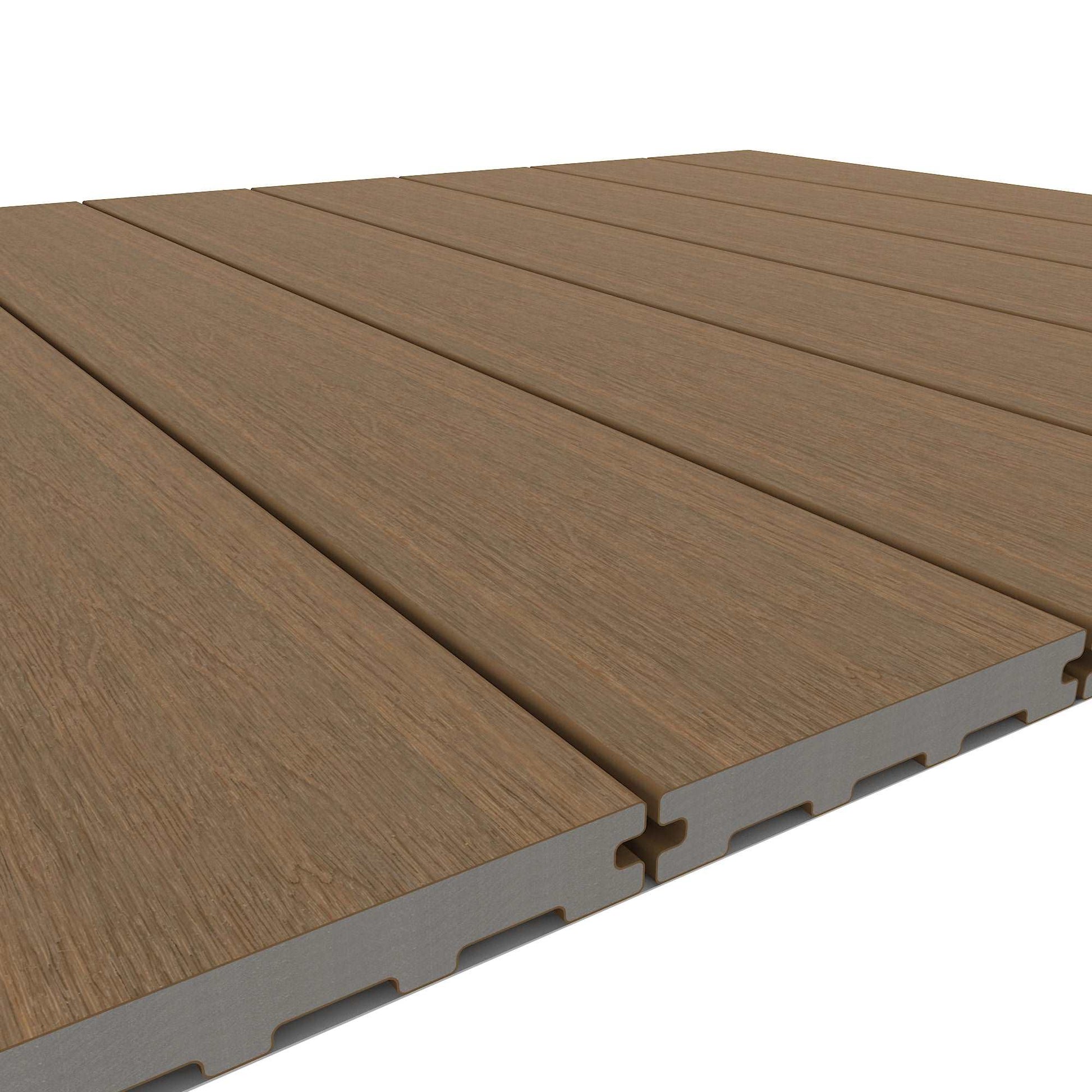 Ultrashield Naturale Composite Decking Boards Teak