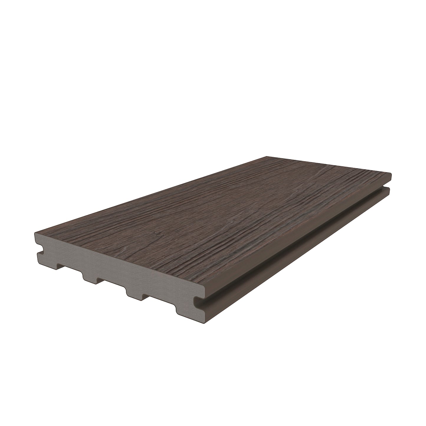 Ultrashield Naturale Semi Solid Composite Decking Board Walnut 