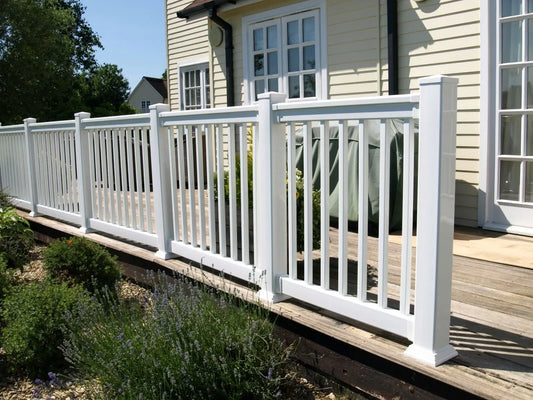 White PVC Decking Rails