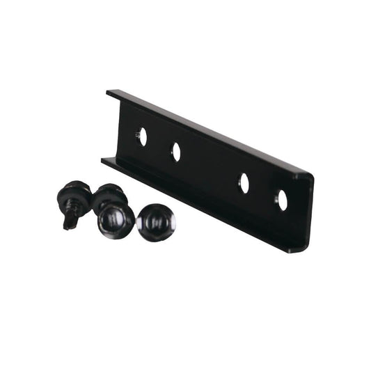 Detailed close-up of the A202 joiner bracket, highlighting its powder-coated finish, slotted fixing holes, and precision-engineered profile for robust joist connections