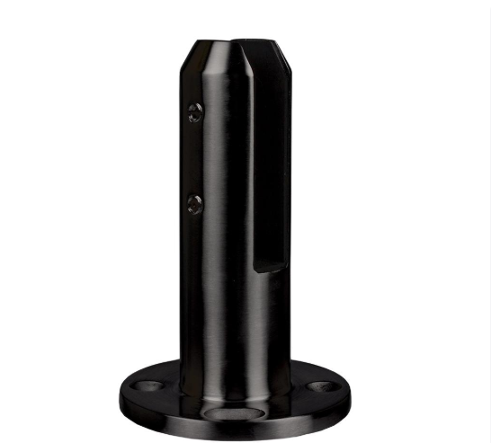 Glass Spigot Base Fix Round Model 12 - 15mm Glass Duplex 2205 Stainless Steel