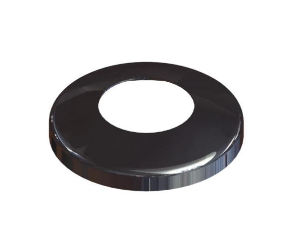 Glass Spigot Base Fix Round Model 12 - 15mm Glass Duplex 2205 Stainless Steel