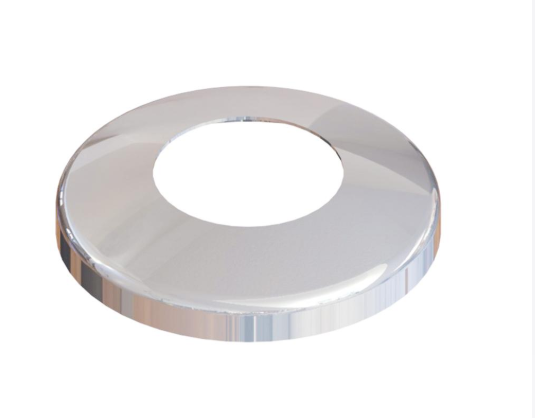 Glass Spigot Base Fix Round Model 12 - 15mm Glass Duplex 2205 Stainless Steel