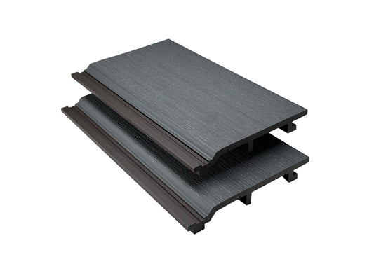 Triton Grey  - Composite Shiplap Cladding - Board Width: 174mm (150mm coverage) x 3.6m