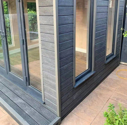 Triton Grey  - Composite Shiplap Cladding - Board Width: 174mm (150mm coverage) x 3.6m