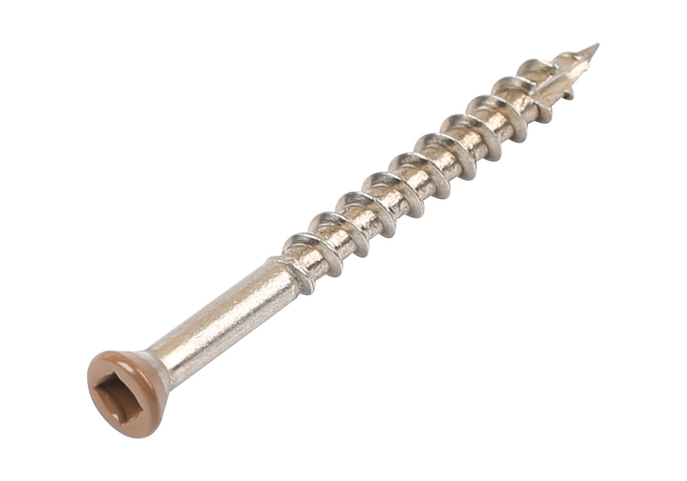 Coloured Decking Screw Teak