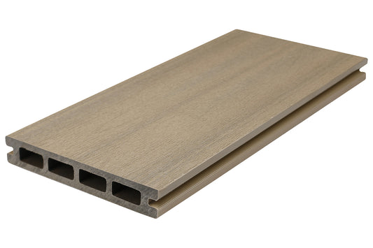 Ultrashield Essentials Stone Grey Decking Board Reverse