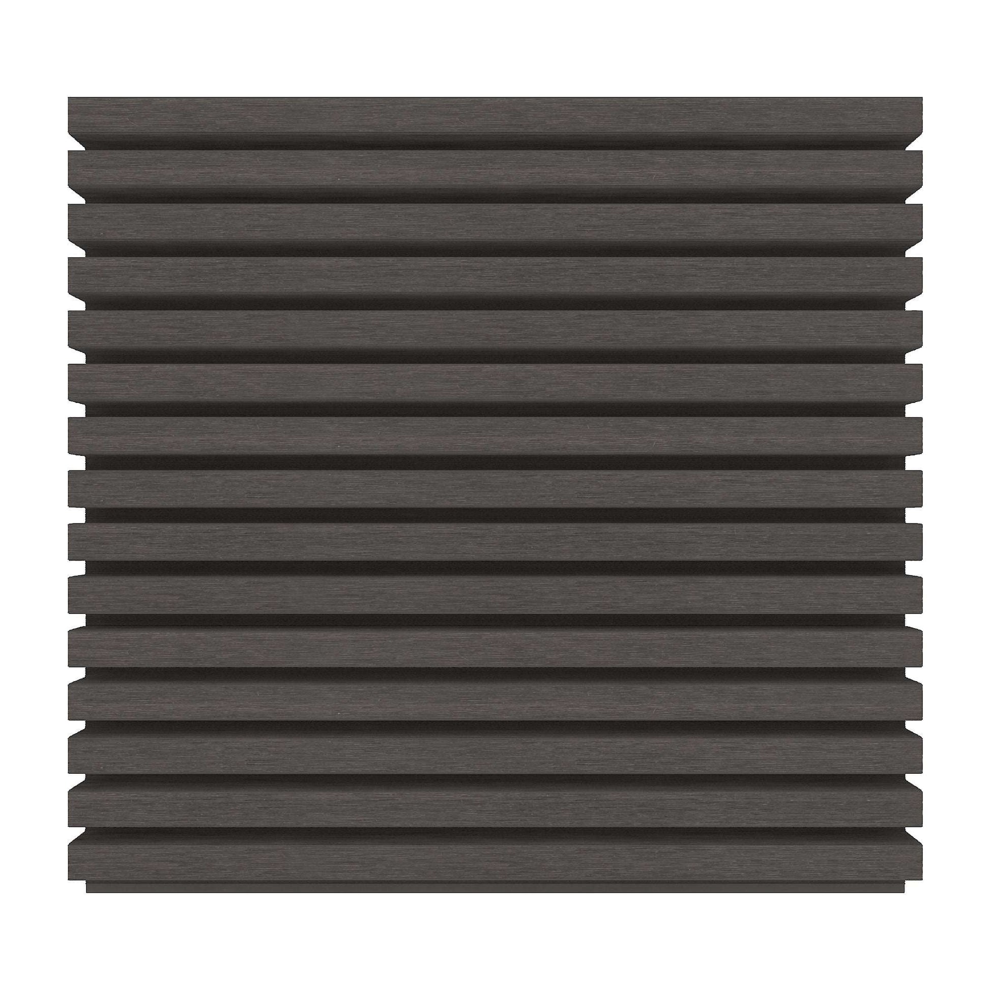 Dark Silver Grey - Slatted Composite Cladding Panels - Composite Decking Company