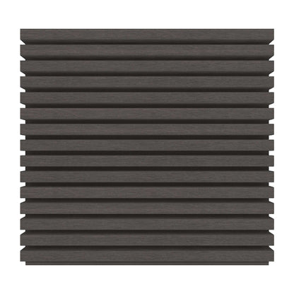 Dark Silver Grey - Slatted Composite Cladding Panels - Composite Decking Company