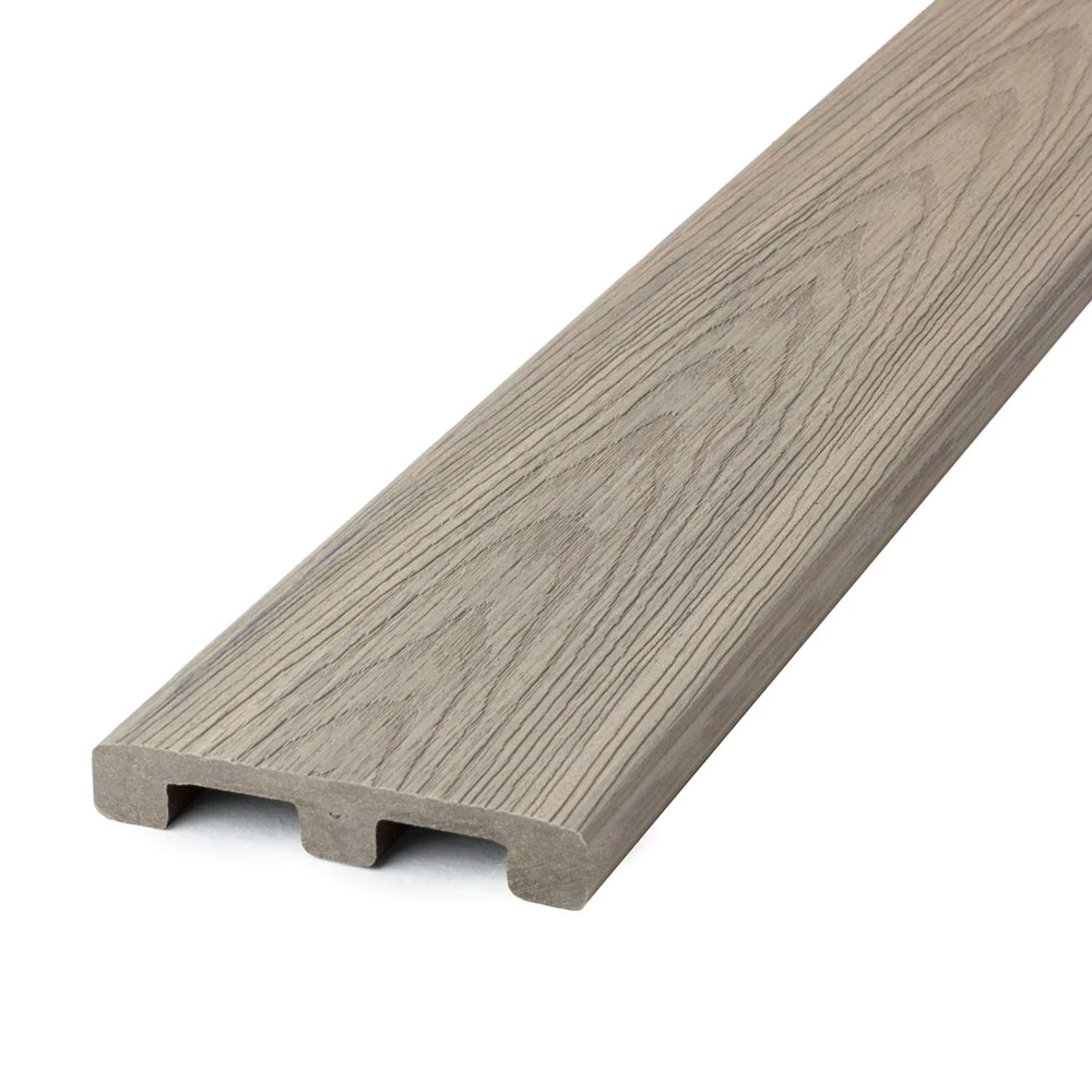 Grey Venture Composite Decking Board 4880mm Length (Solid Edge)