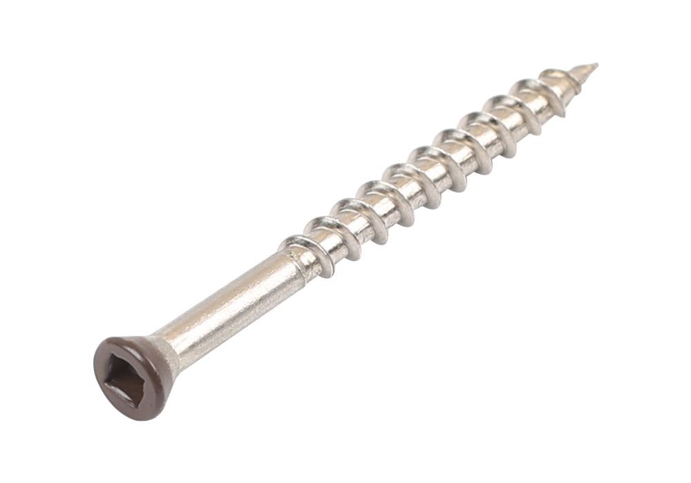 Coloured Decking Screw Walnut