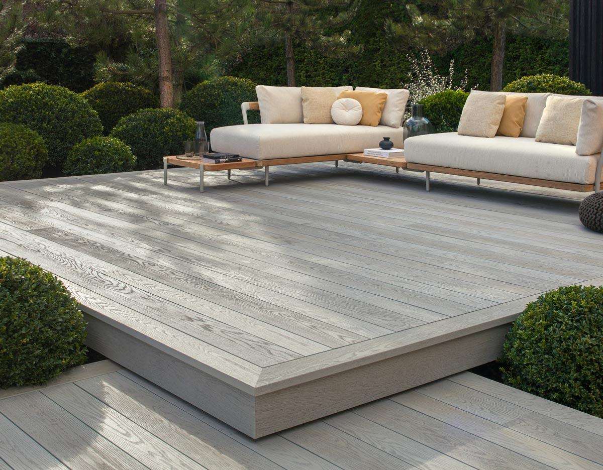 Millboard Enhanced Grain Smoked Oak Decking 3600mm x 176mm x 32mm - Composite Decking Company
