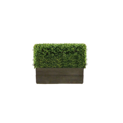 Artificial Buxus Hedge in Timber Trough