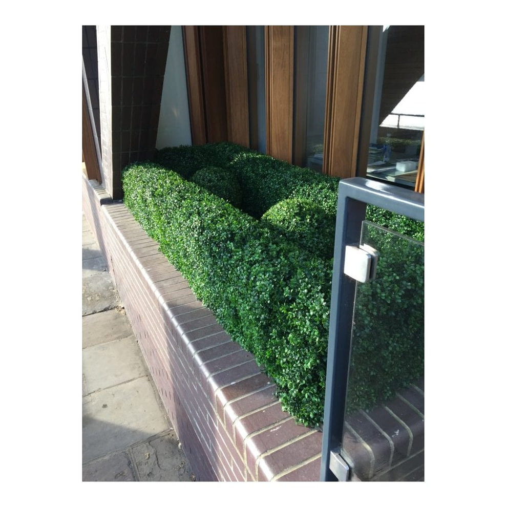 Balcony Privacy Screen | Artificial Buxus Hedge Boxes – Composite ...